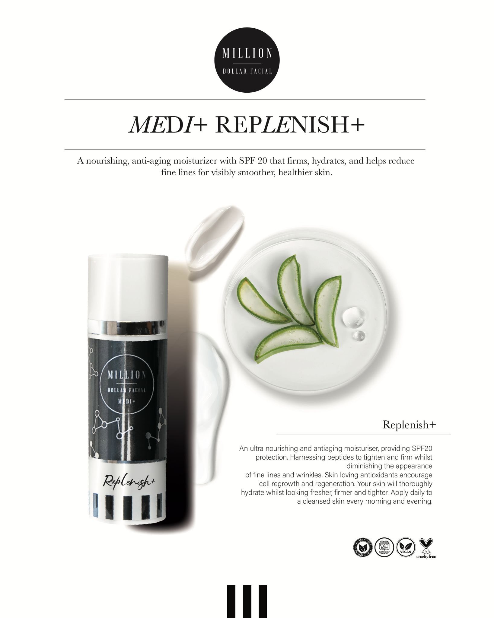 Million Dollar Medi+ Replenish+ Daily Moisturiser