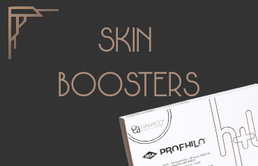 Skin Boosters Banner with Profhilo Packaging